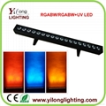 6in1 rgbwauv led par stage light led wall washer