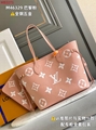     ags m46329 paris pink printing top leather hardware fabric handwork oil edge
